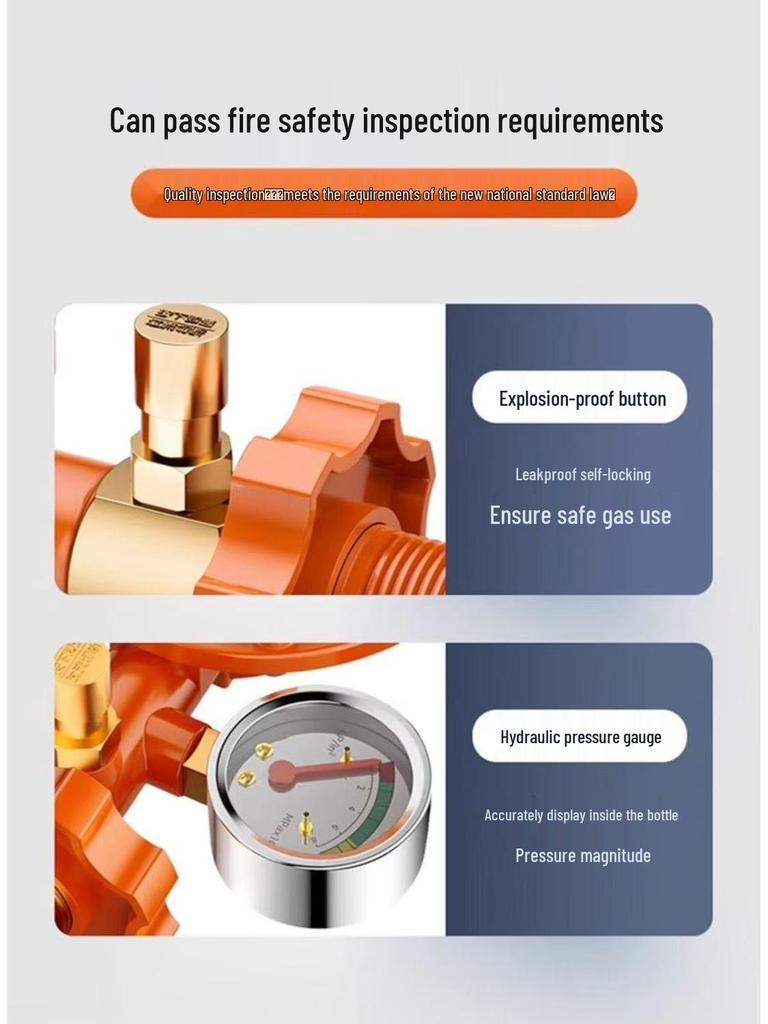 Универсальный газовый регулятор низкого давления с самозапирающимся клапаном для бытового и коммерческого использования