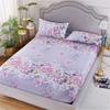 Fitted Sheet Mattress Cover with All-around Elastic Rubber Band Non Slip Dustproof Bed Sheet