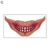 Temporary Tattoo Easy To Use Eco-friendly Waterproof Fun Painless Body Art Tool Paper Halloween Horror Mouth Tattoo for Masquerade
