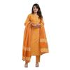 Женский комплект-курта Tadkee из смесового хлопка (FnKurtaSetDupatta1 0ОранжевыйL Оранжевый