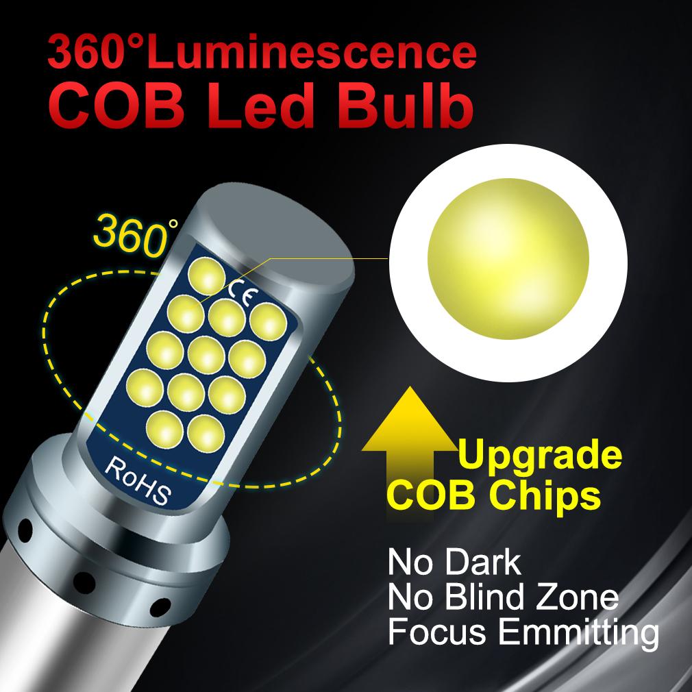 1Pc P21/5W Led 1157 Super Bright Car Light BAY15D 1156 P21W BA15S R5W BAU15S PY21W LED Car Tail Bulb Brake Lights Reverse Turn Signal Lamp DC 12V