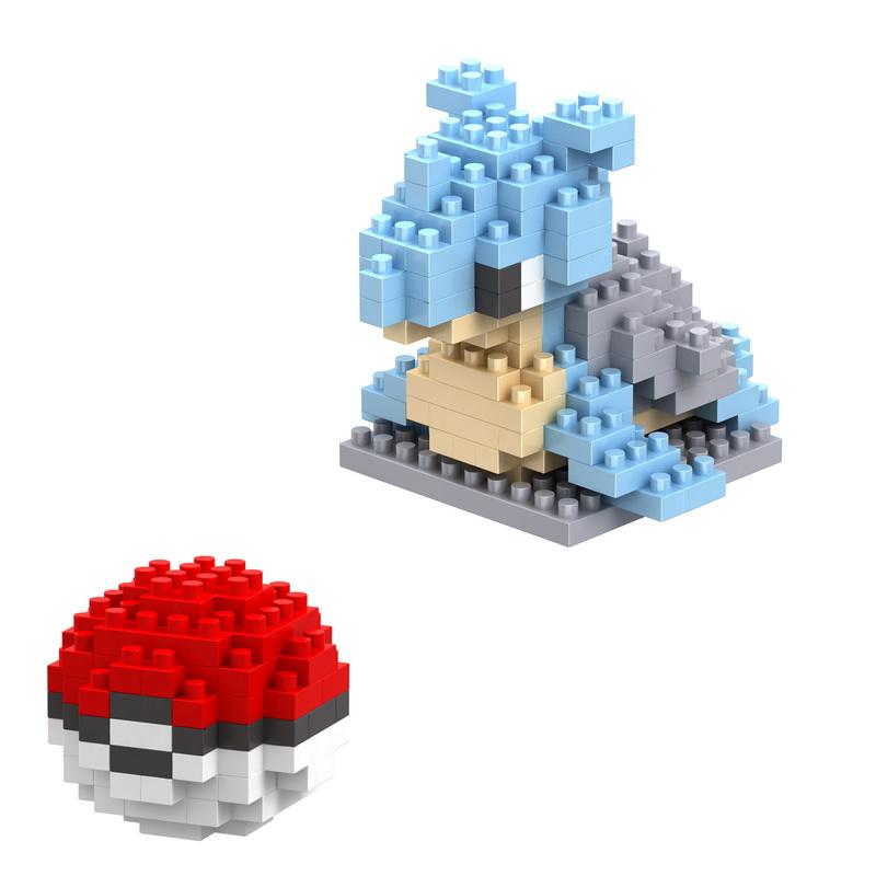 75 Style Pokemon Building Blocks Assembly Anime Picachu Charizard Doll Blastoise Bulbasaur Gengar Bricks Toy For Kid Gift