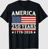 Америка 250 лет 4 июля 250-летний юбилей Флаг США Футболка
