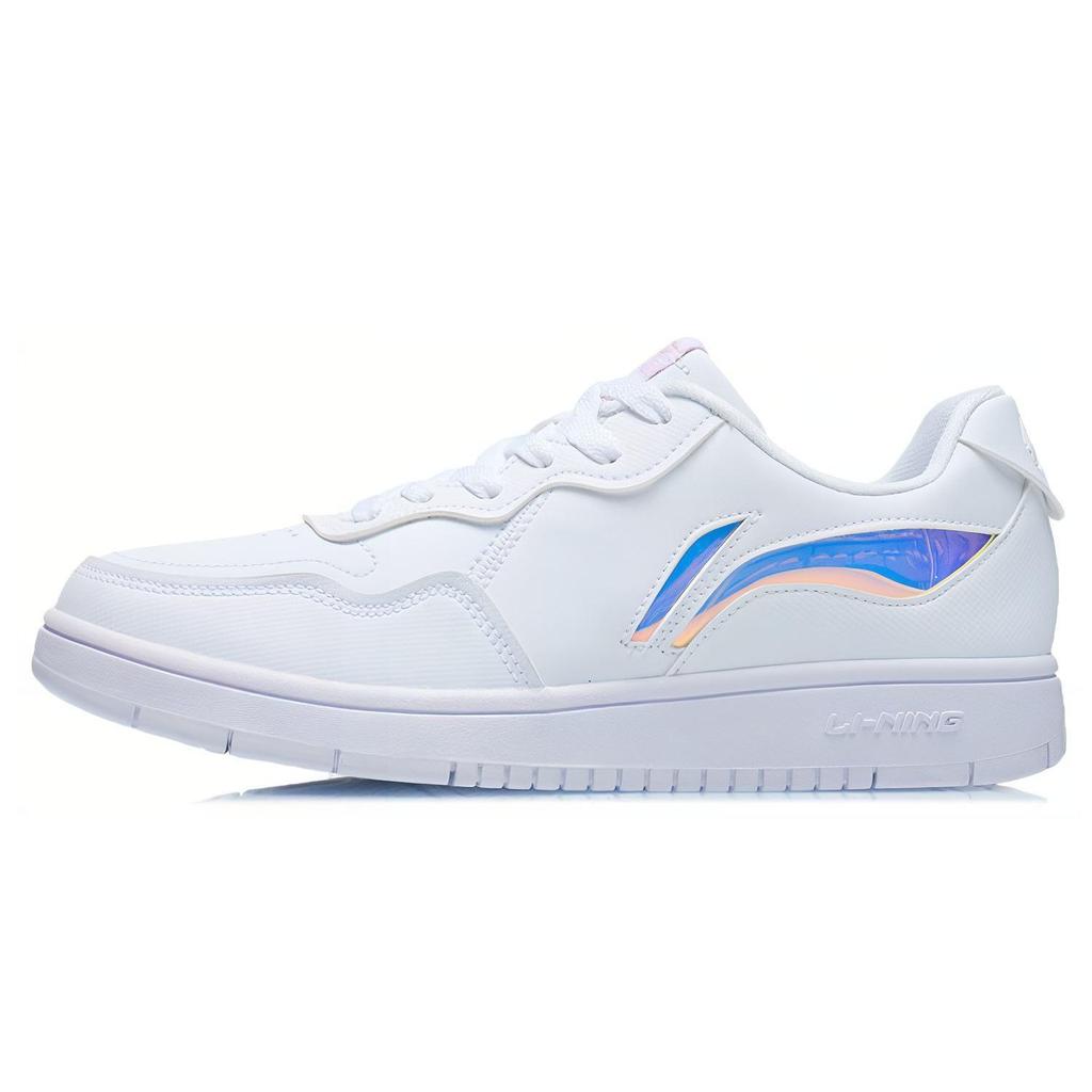 Li-Ning Comfortable Versatile Low-Top Skate Shoes Women Sneakers White AGCR318-1