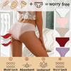 Женские физиологические трусы, герметичные, менструальные, женские, нижнее белье, эластичные, удобные, сексуальные, спортивные, бесшовные, с оборками