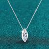 Настоящее D Цвет 5*10 мм 1 карат Маркиза Муассанит Ожерелье Для Женщин Стерлингового Серебра S925 Лабораторная Алмазная Коробка Цепи Ювелирные Изделия