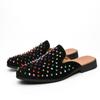 Мужские туфли на шпильках Slip On, черные, мужские, роскошные, удобные, мокасины, 7#23/10D50, балетки Paty, Zapatos Hombre