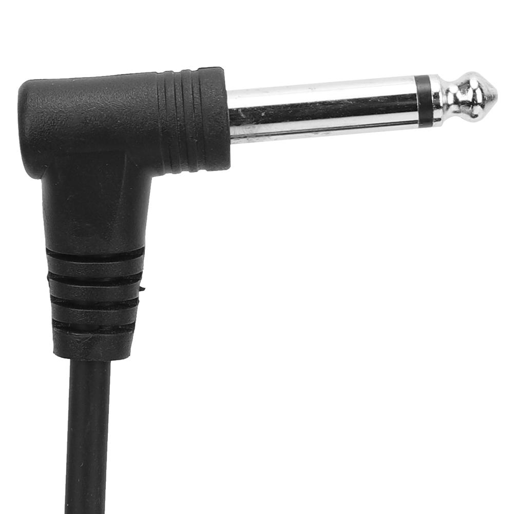 Аудиокабель для гитары 6,35 мм, угловой разъем, провод для усилителя, длина 3 метра 10 дюймов