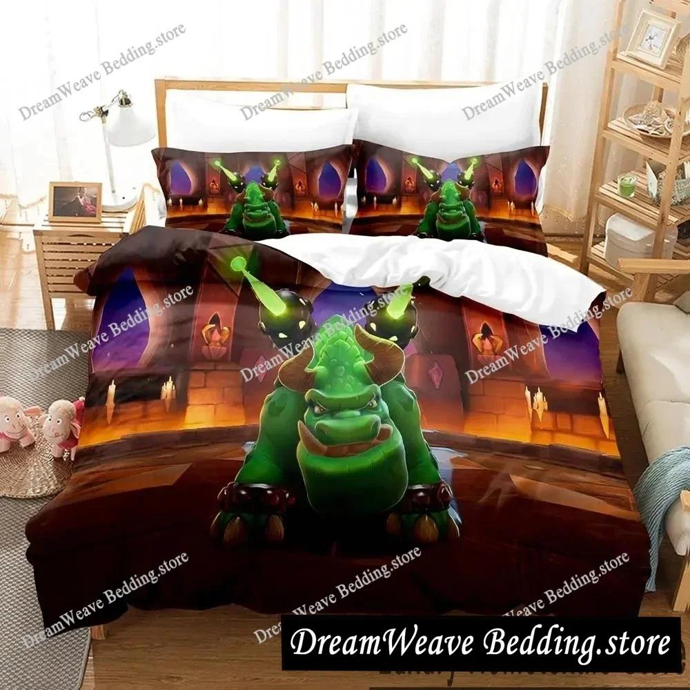 3D Печатный Аниме Набор Постельного Белья Spyro Reignited Trilogy Пододеяльник Покрывало для Спальни Одеяло Односпальное Двуспальное King Size Покрывало для Одеяла Роскошный Подарок