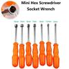 Miniature Hex Bit Screwdriver Socket Wrench Nut Shank Drill Adapter Tools