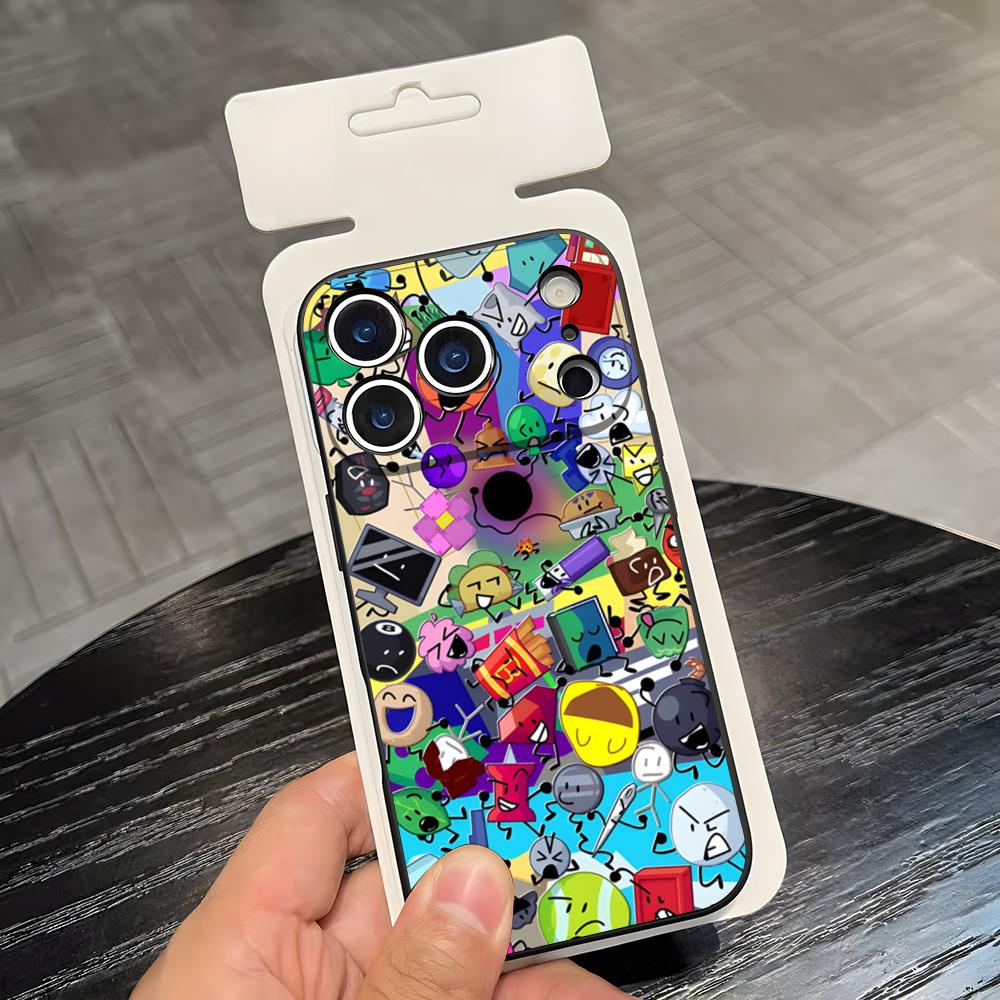 B-Battle For Dream Island Phone Case For IPhone 17 Air 16 E Pro Max 15 14 13 Mini 12 Pro 11 Max Plus Black Soft Shell