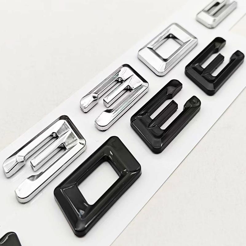 New 3D ABS Chrome Black Car Styling Logo 330e Badge Sticker Rear Trunk Emblem Decals For BMW 330e Auto Tail Accessories HX9