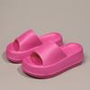 Fashion Hot Sale Fashion Pink Women's Slippers Comfort Soft EVA Slippers Women 7CM Platform Slides For Women Luxury Ladies Summer Shoes