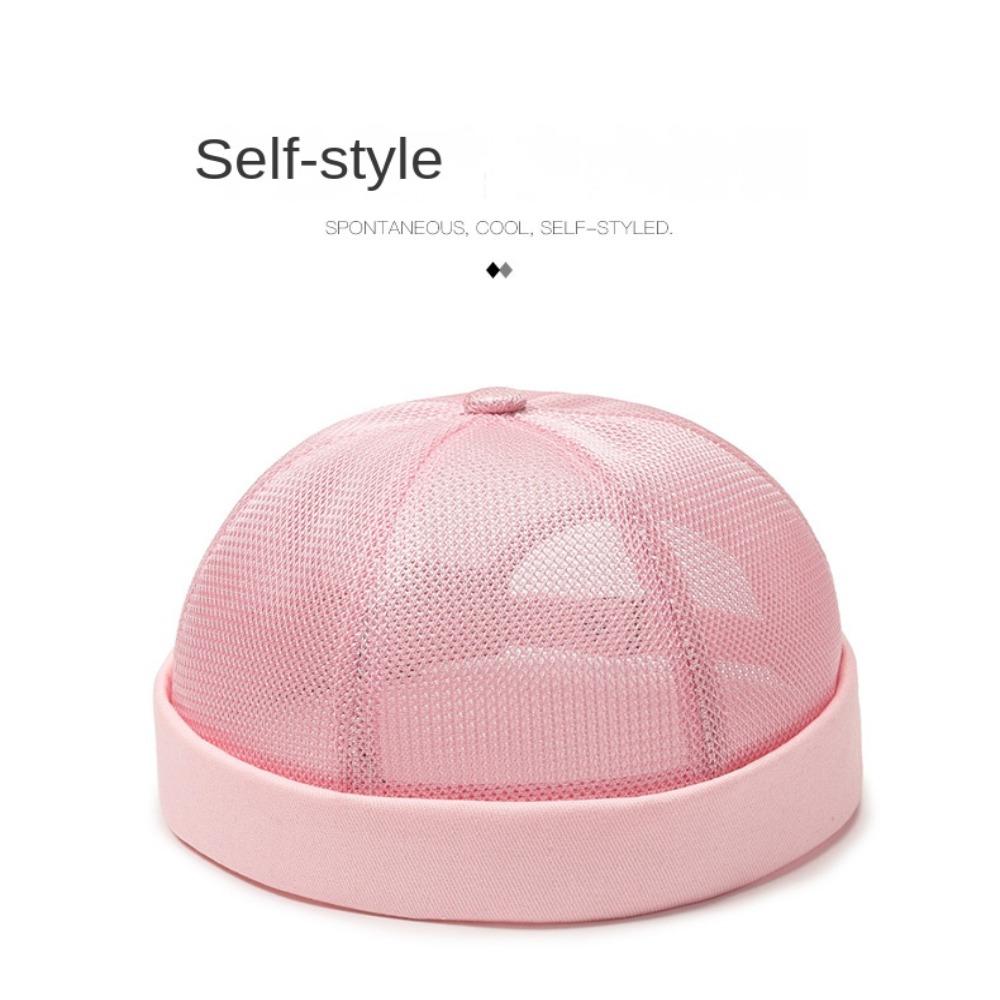 Уличная мода Женская Мужская Шапка-бини Повседневная Шапка-дыня Без полей Хип-хоп Шапка Сетчатая шапка