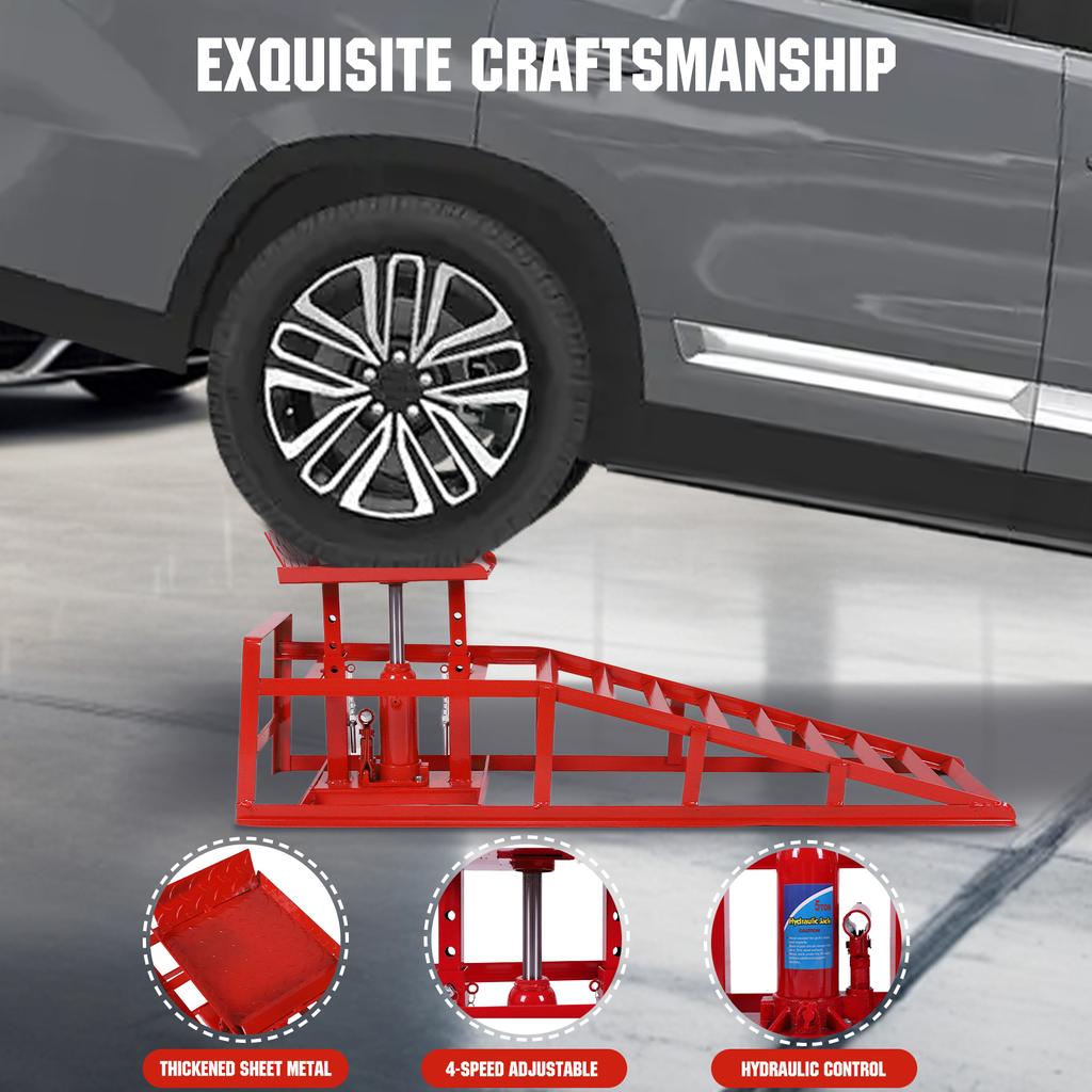 Кронштейн для смены масла Грузоподъемность 5 тонн Металлические гидравлические рампы для авторемонта Сверхпрочные автомобильные рампы для плановой замены шин и ремонта