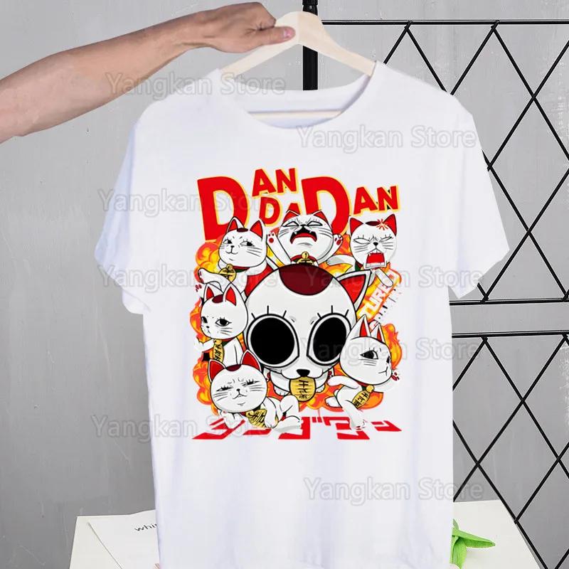 Dandadan Turbo Granny Cat Tābo Babā Harajuku Man T Shirts Tees Shirt Tops Design Short-Sleeved Aesthetic Anime T Shirt