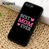 Чехол для телефона Krajews Best Mom когда-либо в мире для iPhone 14 6s 7 8 plus X XR XS 11 12 13 pro max Samsung S21 S22ultra Plus