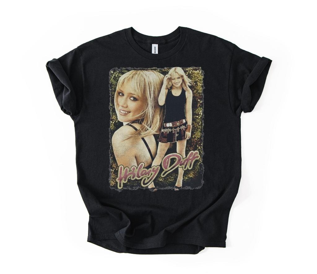 VTG Hilary Duff On Tour Gift For Fans Black S to 5XL Shirt