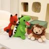 Cotton Rope Cartoon Toy Pp Cotton Stuffed Triceratops Tyrannosaurus Elephant Ocean Animal Plushie Sleeping Companion Gift