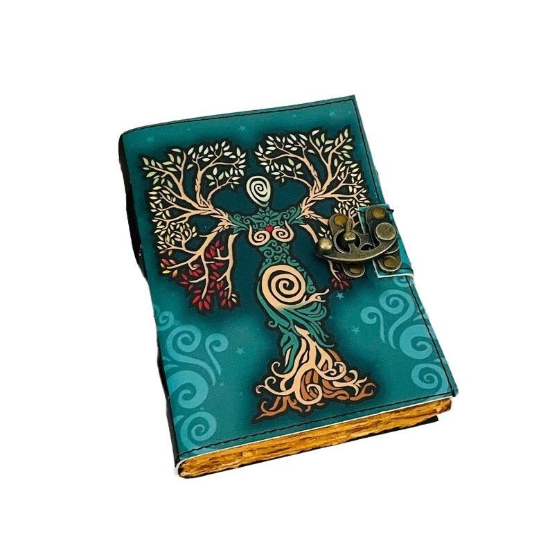 Книга теней журнал пустой бумага ручной работы с неровным краем винтажный кожаный журнал блокнот дневник