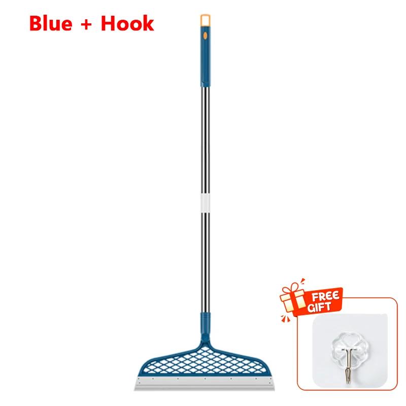 1pc Silicone Scraper Broom, Heavy Duty Squeegee for Bathroom Floor & Window, Cleans Water Dust, Easy Rinse & Dries Fast