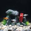 Creative Simulation Fish Tank Ornament Natural Look Retro Rockery Statue Artificial Resin Rockery Landscaping Aquarium Setup