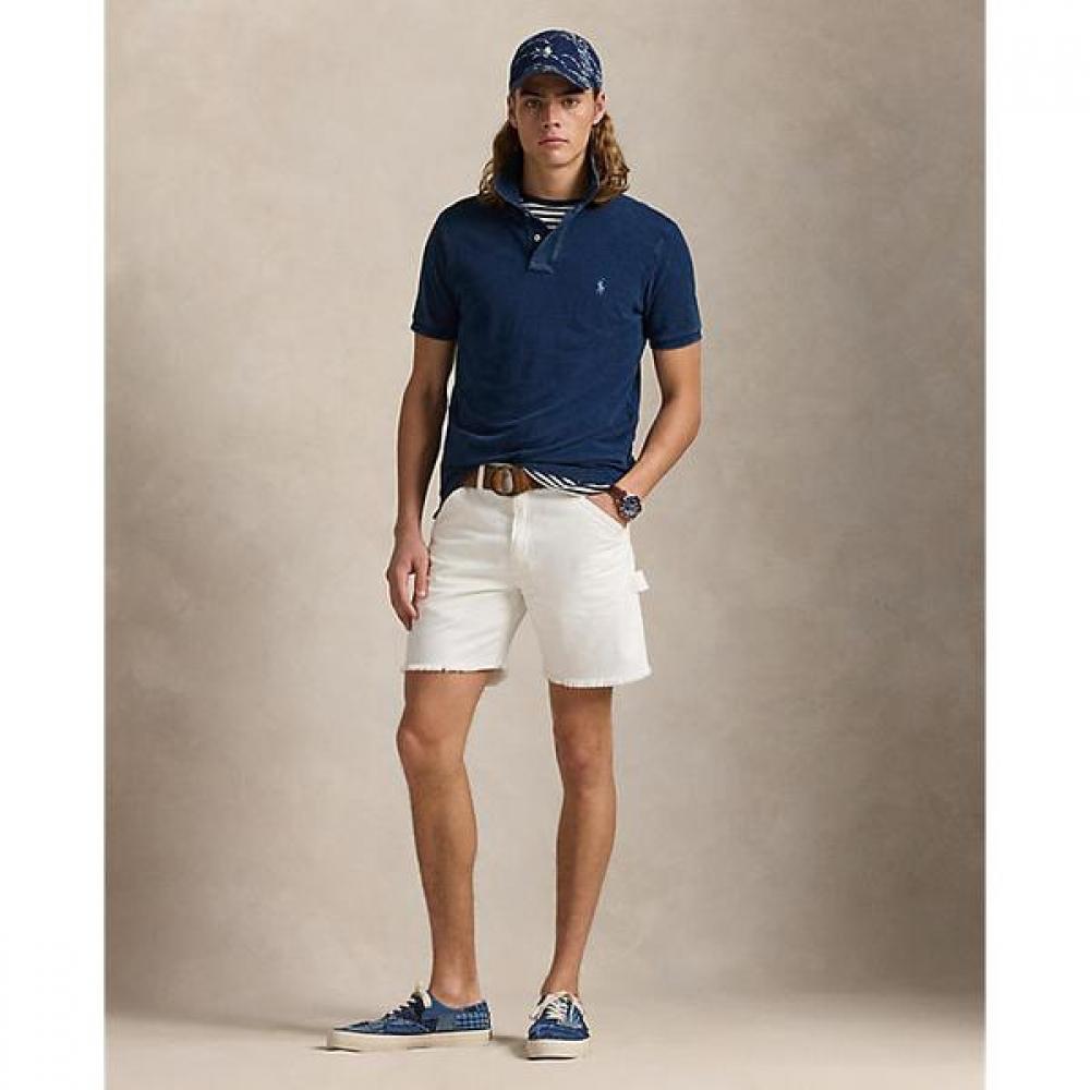 Polo Ralph Lauren Mens Custom Slim Fit Indigo Mesh Polo Shirts Mnpokni1n823238400