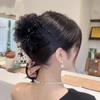 Peony Flower Hair Claw Tassel Shark Clip Elegant Crab Hair Clips  Women