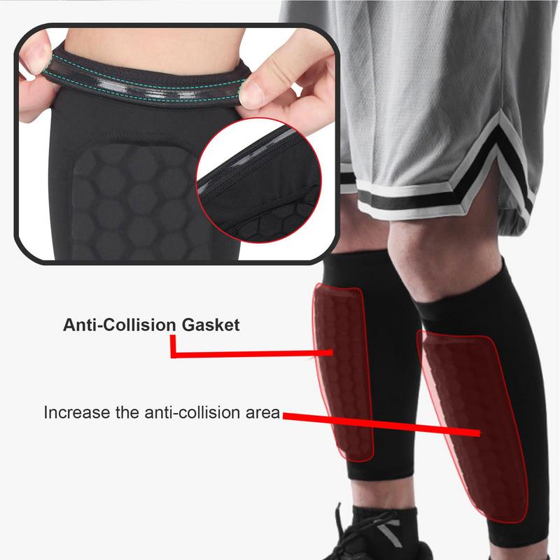 Soccer Shin Guards Breathable Martial Art Shin Guards Soccer Shin Pads Moisture-Wicking Shin Protector Anti-crash Leg Protection