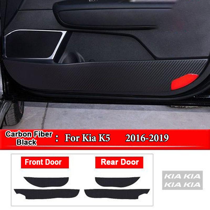 Для Kia Sportage K2 K3 K4 KX3 K5 KX5 KX7 Автомобильные Внутренние Накладки на Дверь Против Загрязнения Узором под Углеродное Волокно Наклейки Защитные Аксессуары
