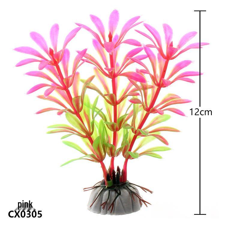 Fish Tank Decor: Artificial Aquatic Plants & Reptile Leaves