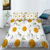 Small Daisy Series Polyester Quilt Cover Pillowcase Two or Three Piece Set 3D Digital Printing