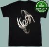 Черная хлопковая футболка Korn 'Скелетные пальцы' BR7916 Унисекс
