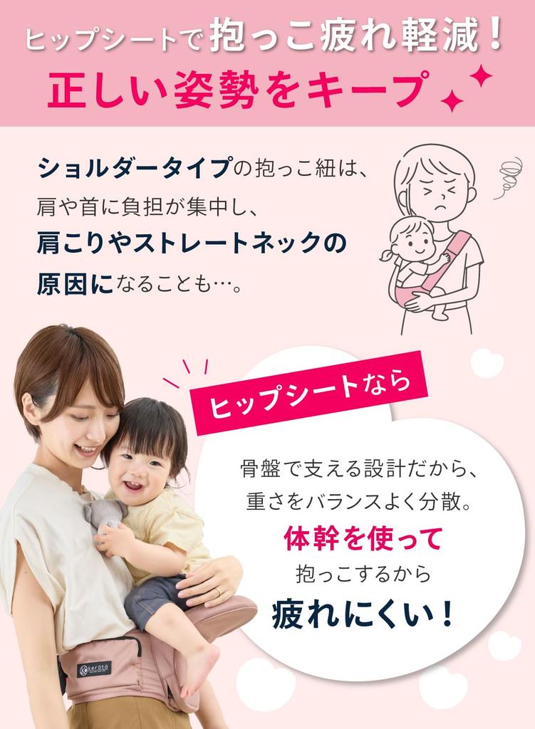 Keratta HipGo Складной набедренный компактный и переноска для ребенка с сумкой для хранения, сиденье, ультралегкий (Серый)