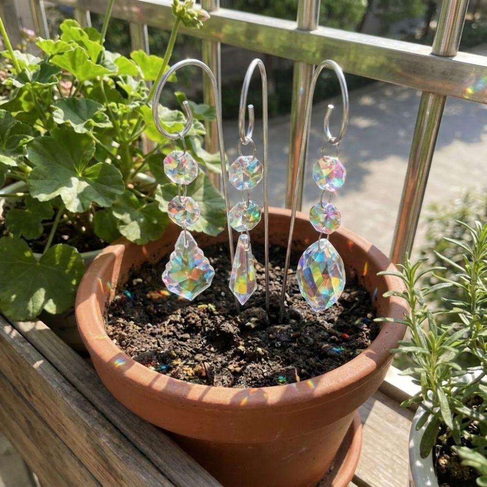 Reflective Garden Suncatcher Handmade Hanging Wind Chime Creative Rainbow Maker Room Decoration