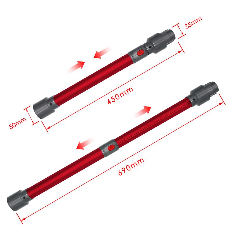 Телескопическая трубка-удлинитель для пылесоса-робота Dyson V7 V8 V10 V11 V15, бытовая сменная деталь
