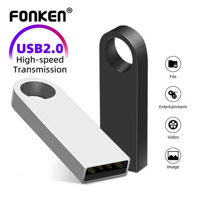 FONKEN Металлический USB-накопитель Водонепроницаемый USB-накопитель 2.0 Портативный USB-накопитель для ПК Для автомобиля