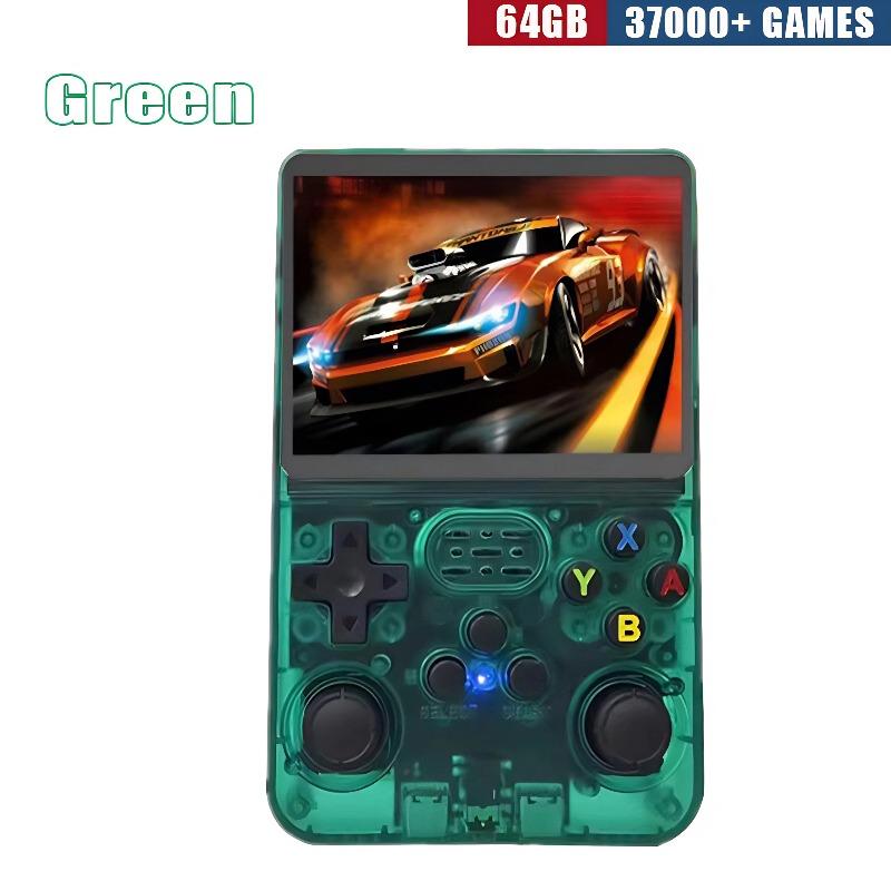 Портативная игровая консоль R36S Retro - 3,5-дюймовый IPS-экран, 64 ГБ/128 ГБ/256 ГБ, портативное игровое устройство со встроенными играми