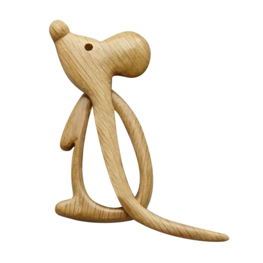 Retro Dog Heart Rabbit Animal Bear Clothing Accessory Women Brooch Fashion Jewelry Wooden Brooch