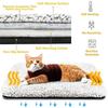 Washable Self Warming Cat Bed Non-Slip Pet Heating Pad Self Heating Pet Pad  for Indoor Outdoor