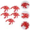 Pvc Inflatable Water Toy Red Crab Coaster Floating Cup Holder For Pool Parties