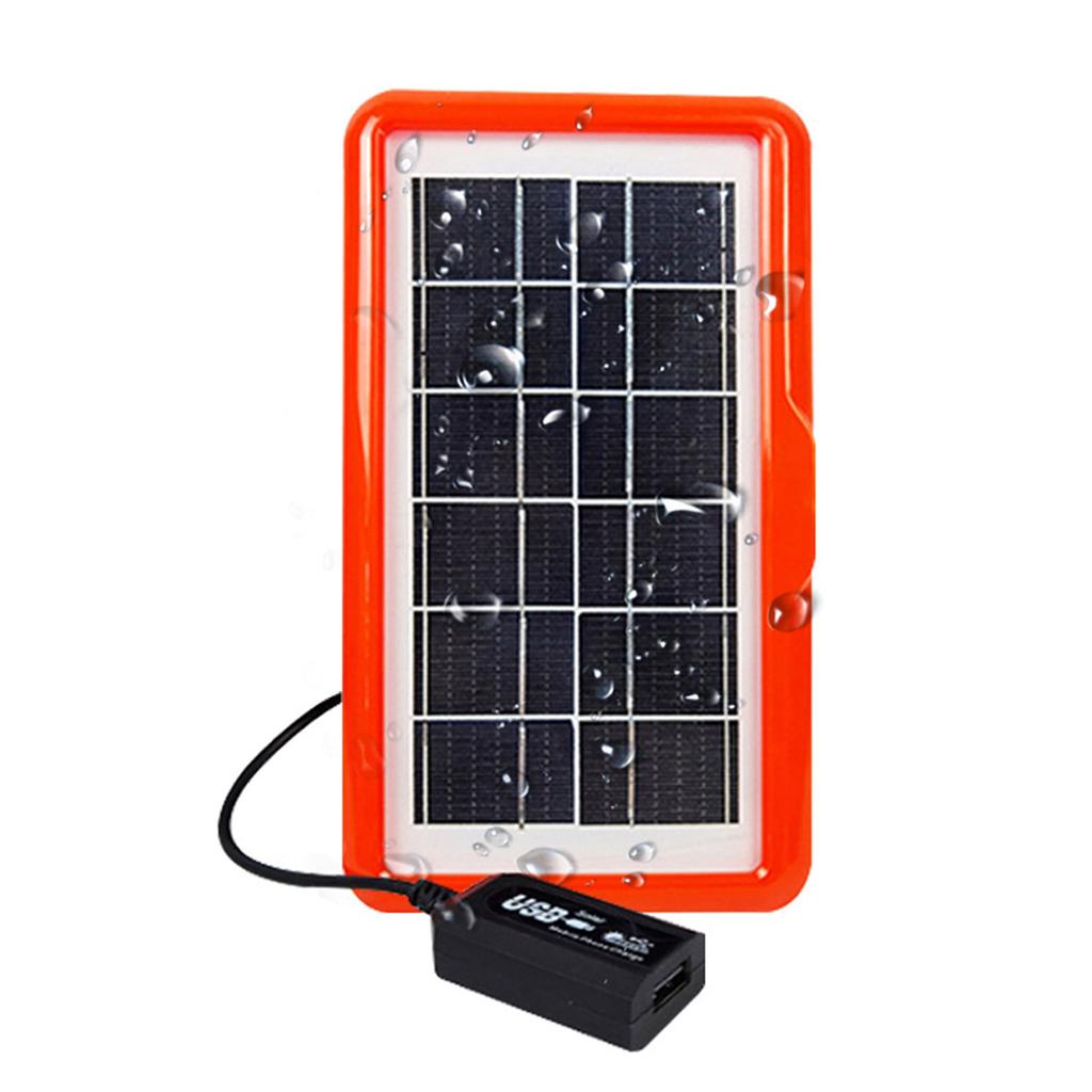 Portable 10W Solar Panel Charger USB Port Monocrystalline Silicon Phone Charger Easy To Carry for Hiking Camping Travel