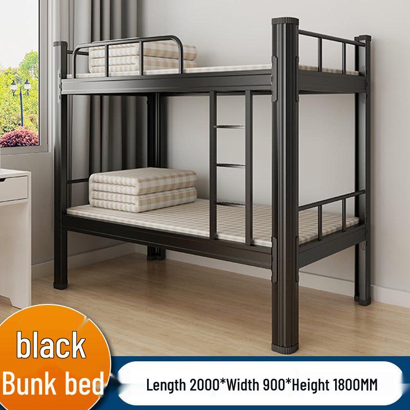 Double-Layer Steel Bunk Bed for Dorms, Apartments, and Worksites