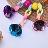 Bird Cage Toy Set with Bell Bridge Creative Parrots Small Birds Chewing Hanging Ring Toy Interactive Activity Toy