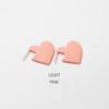 Flat Heart Color Earring Ec1350
