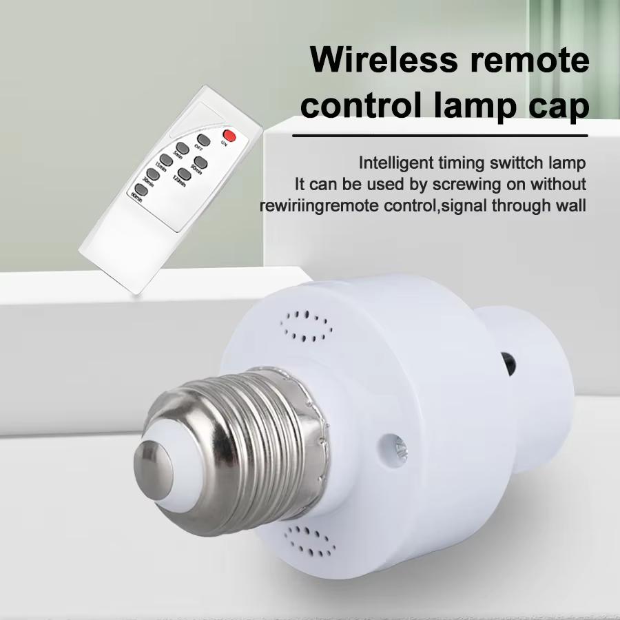 2026 Hot Infrared Remote Control Smart LED Lampholder E27 AC85-265V Universal Socket Timer Color Changing Easy Install for Home
