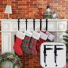 Mantel Stocking Hook Christmas Stocking Holder Christmas Stocking Garland Holder Set for Mantel Front Door Xmas Decoration