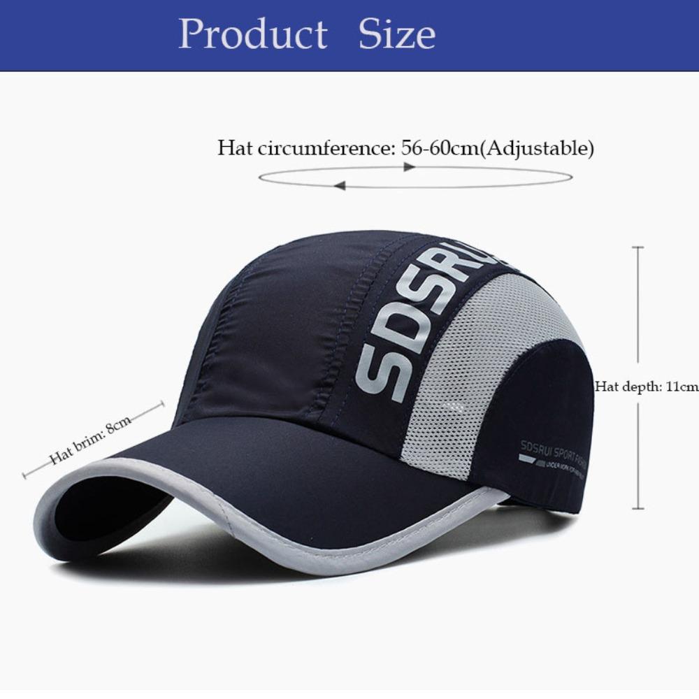 Quick Drying Baseball Cap Breathable Climbing Hat Casual UV Protection Cap Unisex