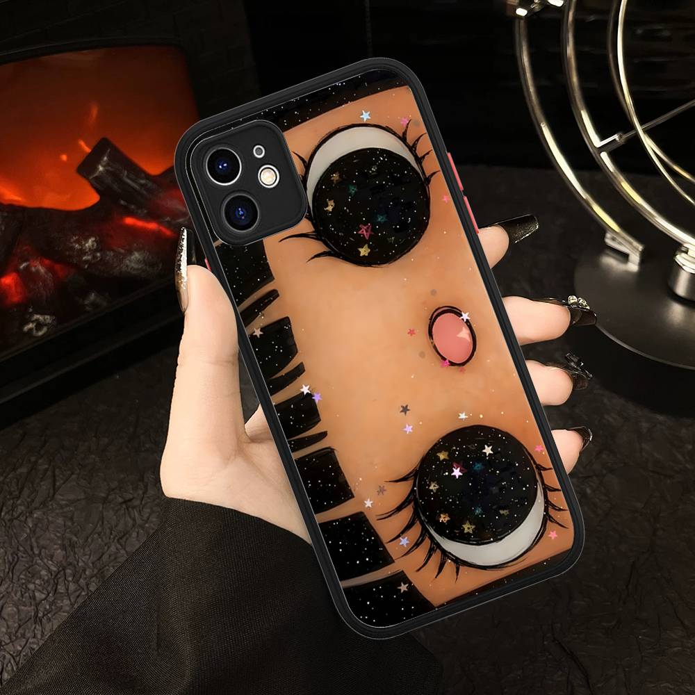 Чехол для телефона в стиле комиксов для iPhone 16 15 14 11 12 13 Pro Max Plus 12 XS Max Задняя крышка Матовый чехол