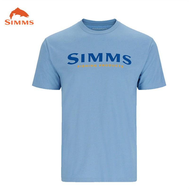 SIMMS Fishing Clothes Camo Sunblock Outdoor Luya Short-sleeved Sweatshirt Breathable T-shirt Top